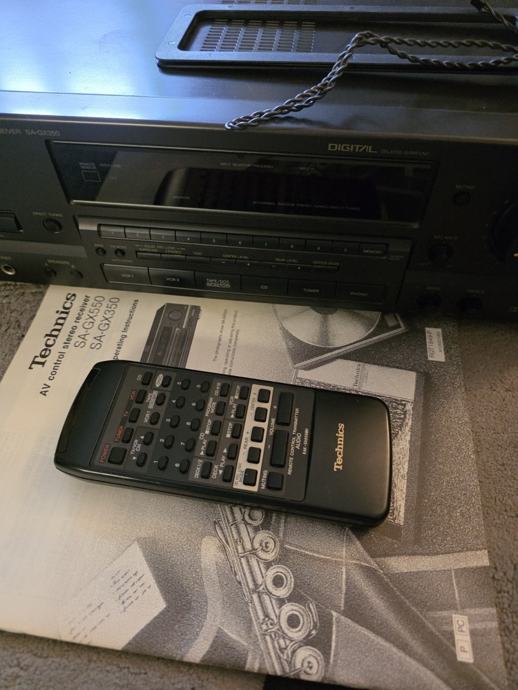 Technics SA-GX350 - 5 Ch Stereo Reciever Tested Working Read Description