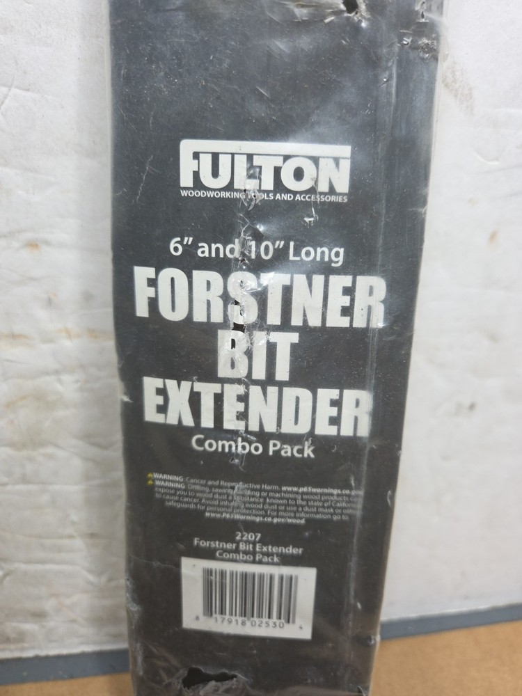 Fulton 6" & 10" Forstner Bit Extension Extender Combo Pack 2207