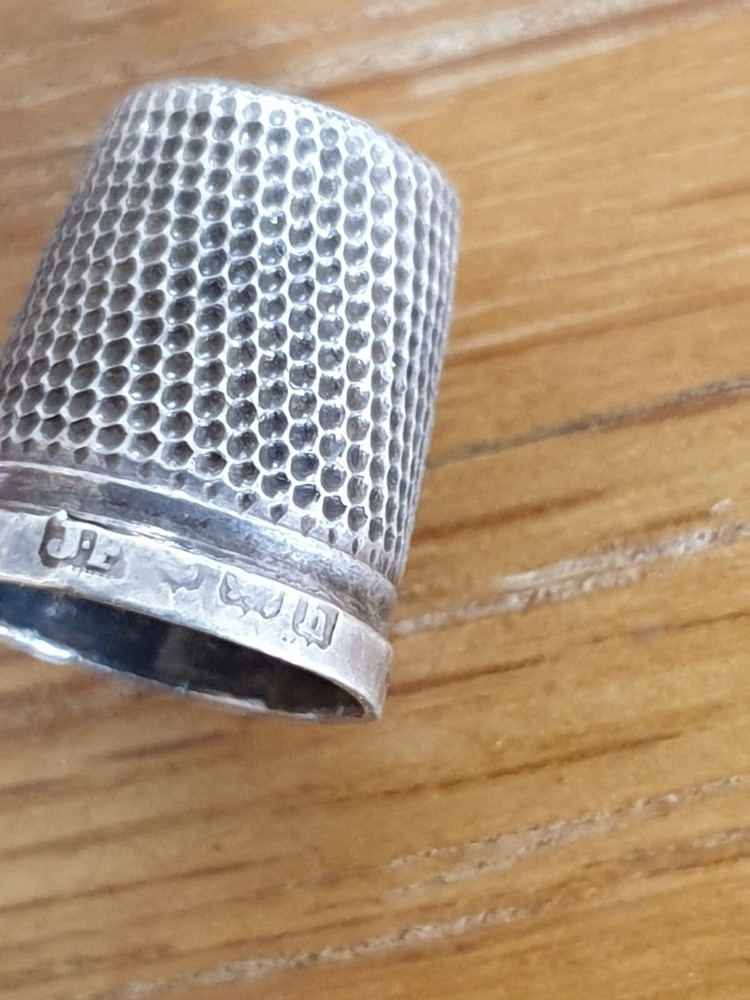 Antique Solid Sterling Miniatures Thimble