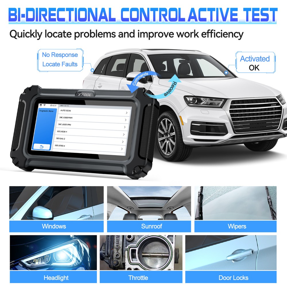 XTOOL IP500 For GMC Chevy All System Bidirectional Car OBD2 Scanner Diagnostic