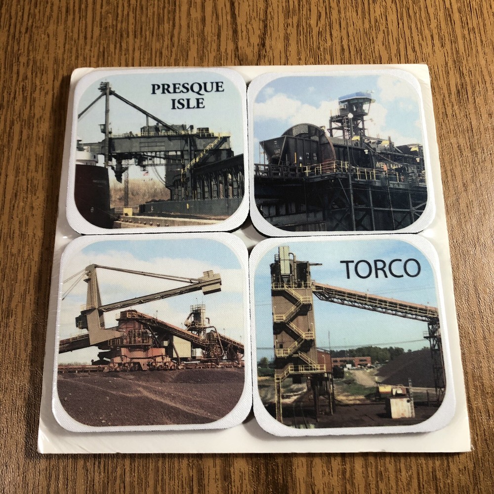 CSX Toledo Dock Beverage Coasters (Set 4 Sealed) *RARE*