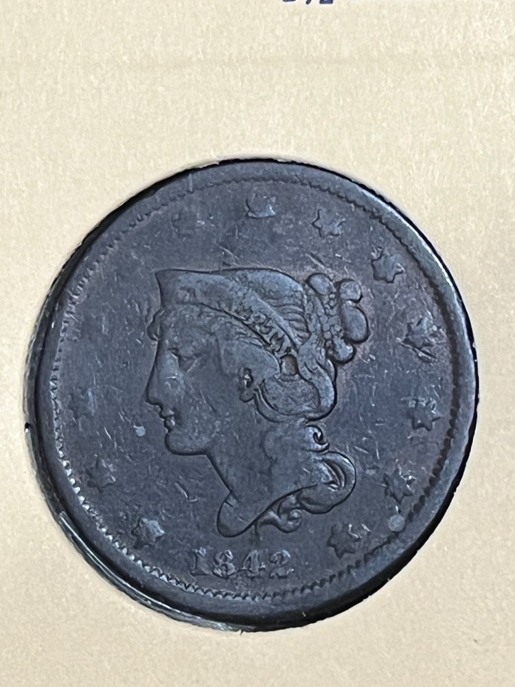 1842 Large Cent - Small Date