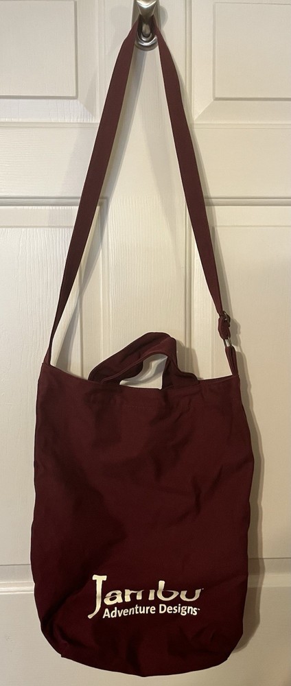 JAMBU ADVENTURE DESIGNS UTILITY CANVAS BURGUNDY BAG 💼