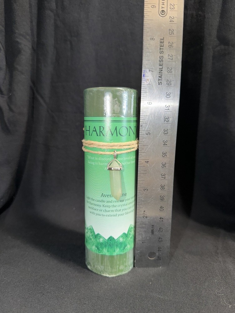 Harmony Candle with Aventurine Pendant
