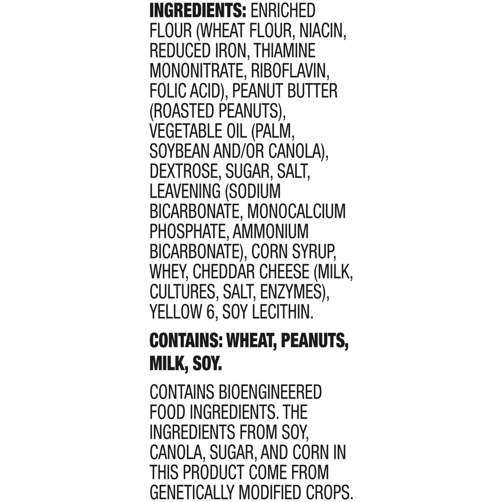 (3PACK)Lance Sandwich Crackers, ToastChee Peanut Butter, 20 Individually Wrapped