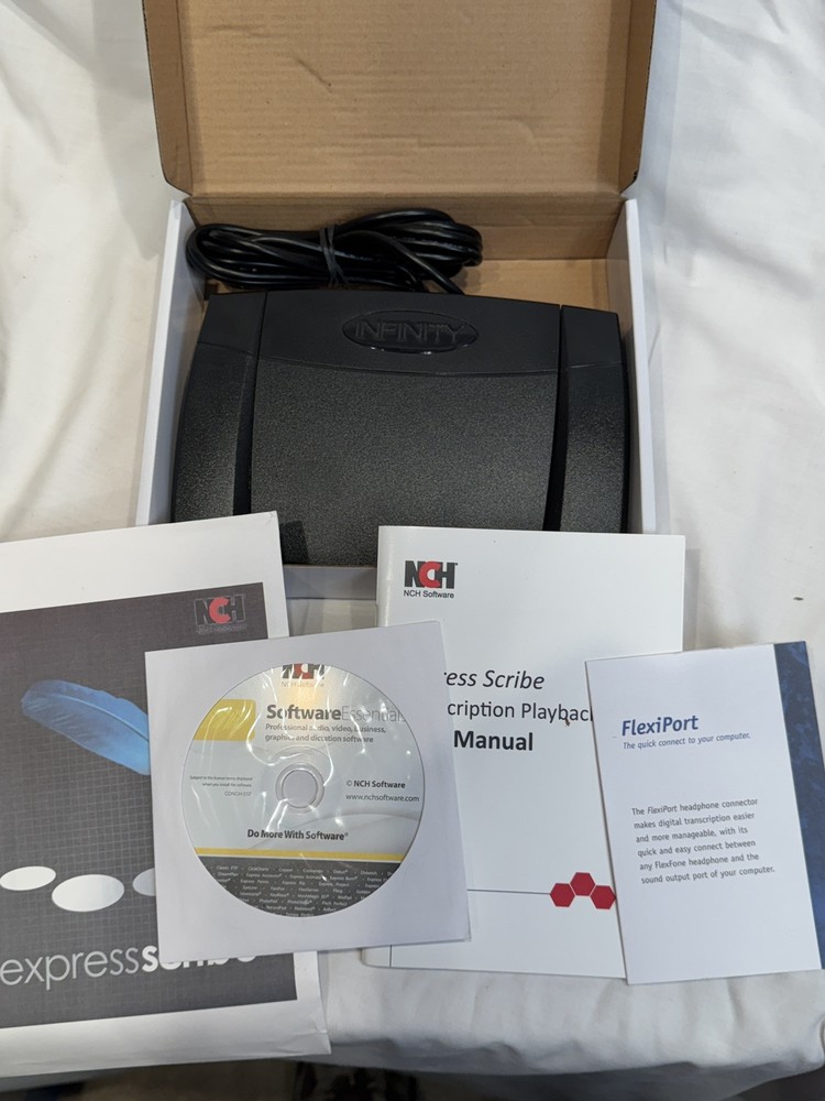 INFINITY USB-2 Foot Pedal Ver. 14 Control with Computer Plug In Box