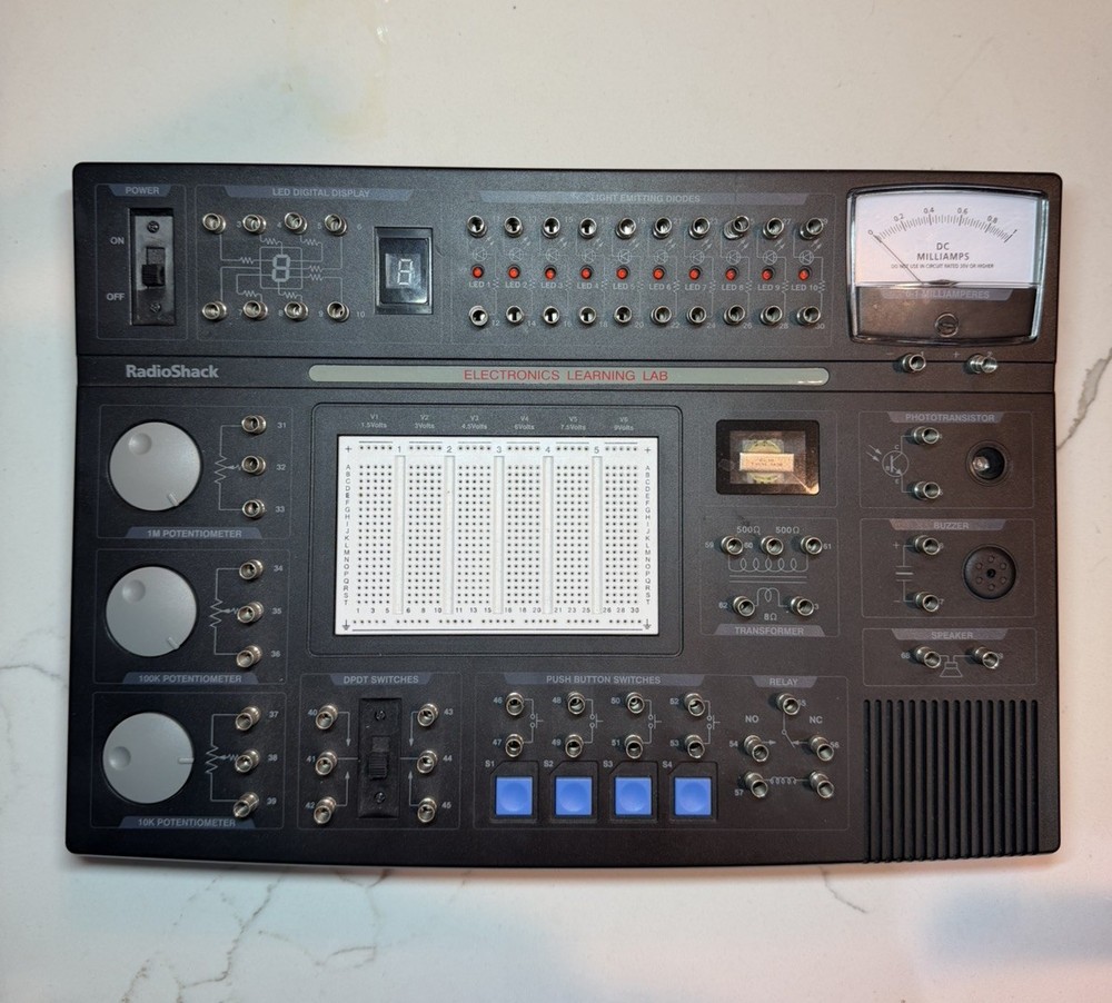 Radio Shack Electronics Learning Lab BOARD ONLY Model #2800055