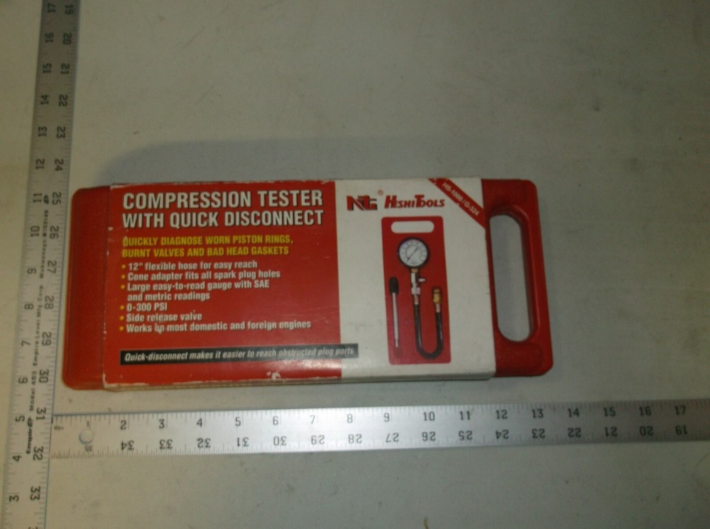HeshiTools HS-1000 / G-324 COMPRESSION TESTER WITH QUICK DISCONNECT