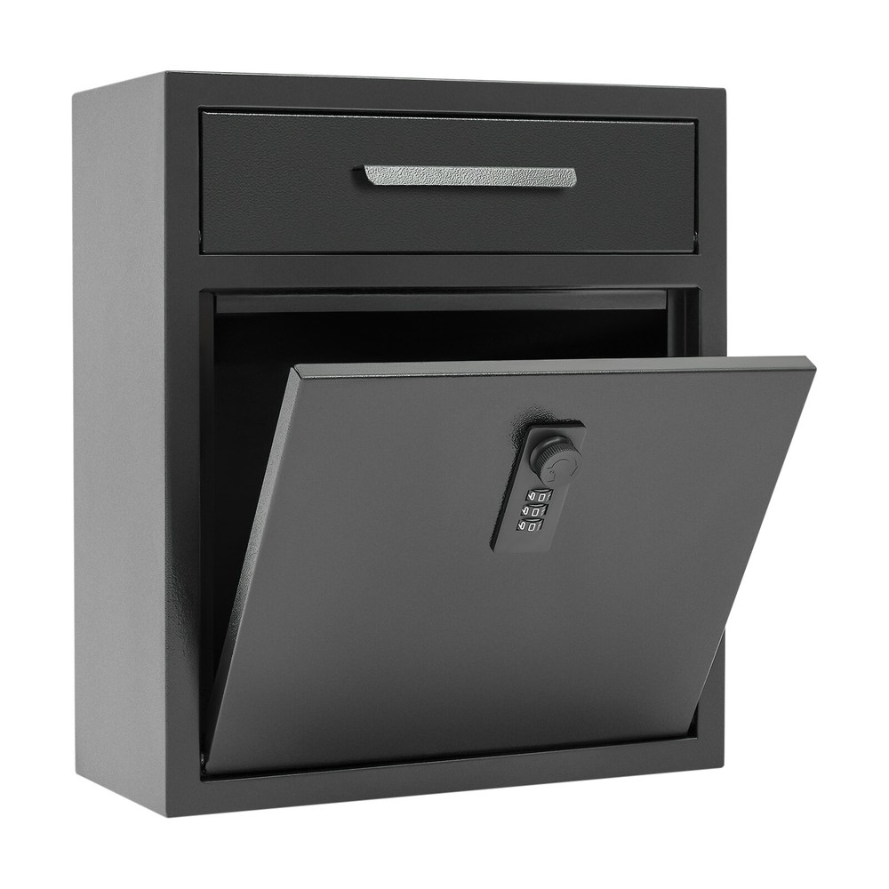 Mail Box Heavy Duty Mailbox Postal Box Security Cast Wall Mount Locking Mailbox