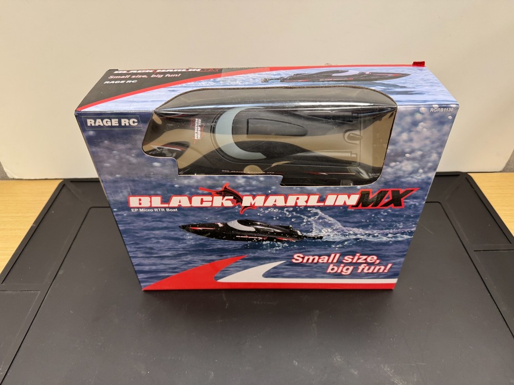 RGRB1130 Rage Black Marlin MX Micro Open box No Battery