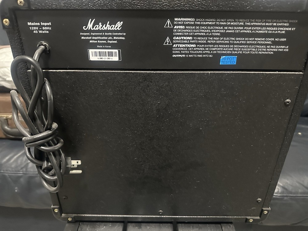 MARSHALL MG15CD 15 Watts Amplifier WORKS GREAT!