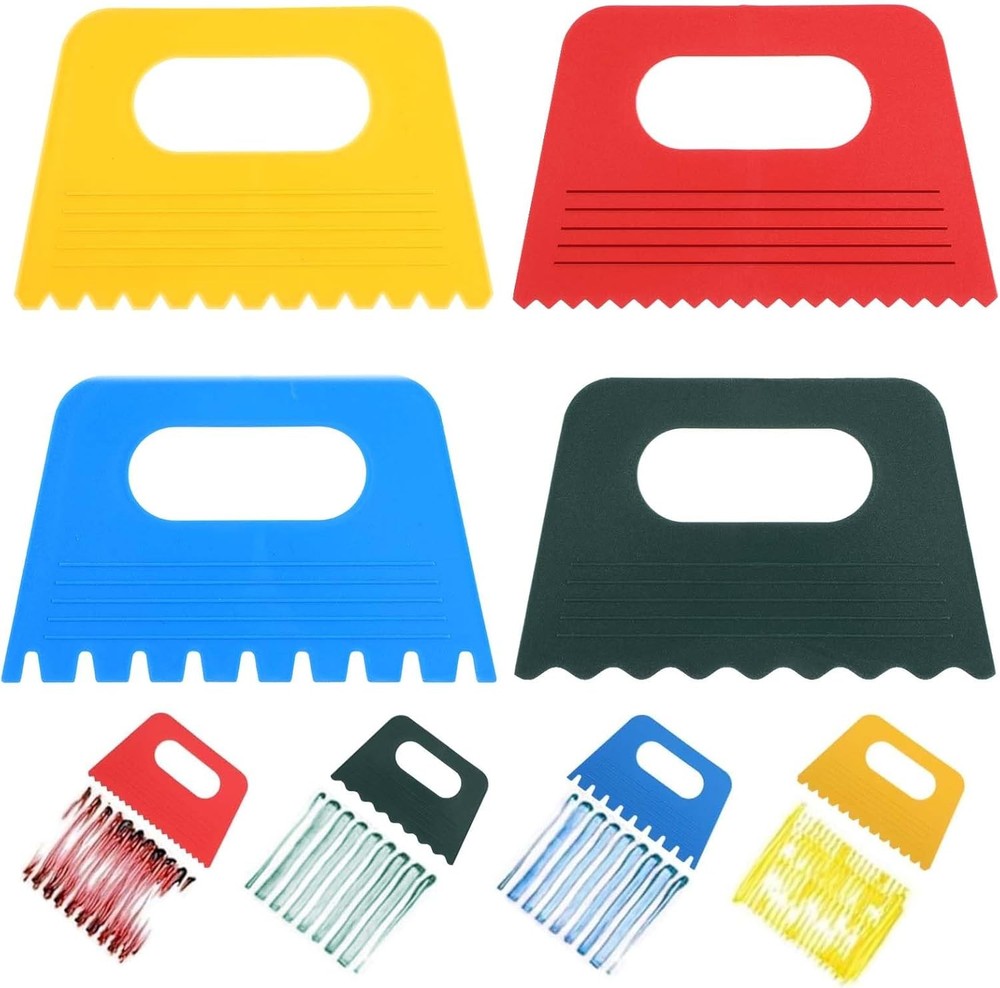 Plastic Paint Scraper Tool, Ymapinc Plastic Textured Art Tools, DIY Graffiti Oil