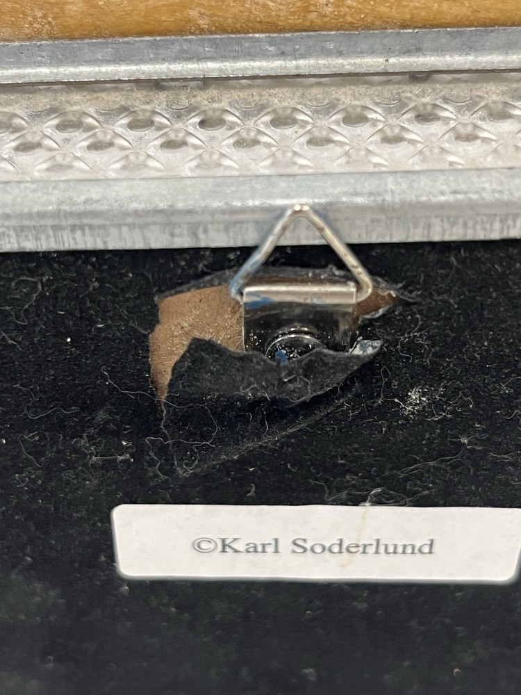 Signed 3D Mixed Media Petite Artwork by Karl Soderlund "Cliff House" 5.5"L x 4H