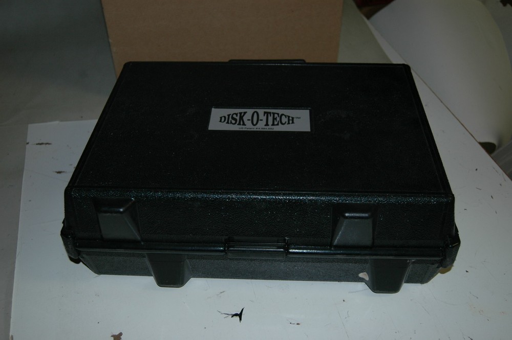 Vintage Disk-O-Tech Hard Plastic Carry Case Storage Computer