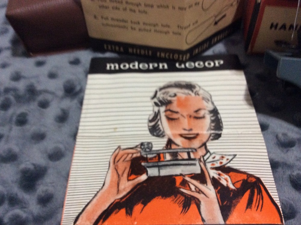 Vintage Modern Decor Hand Sewing Machine