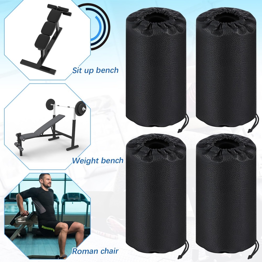 4 Pcs Foam Foot Pads Foam Roller Pad Replacement for Weight Bench Inversion T...