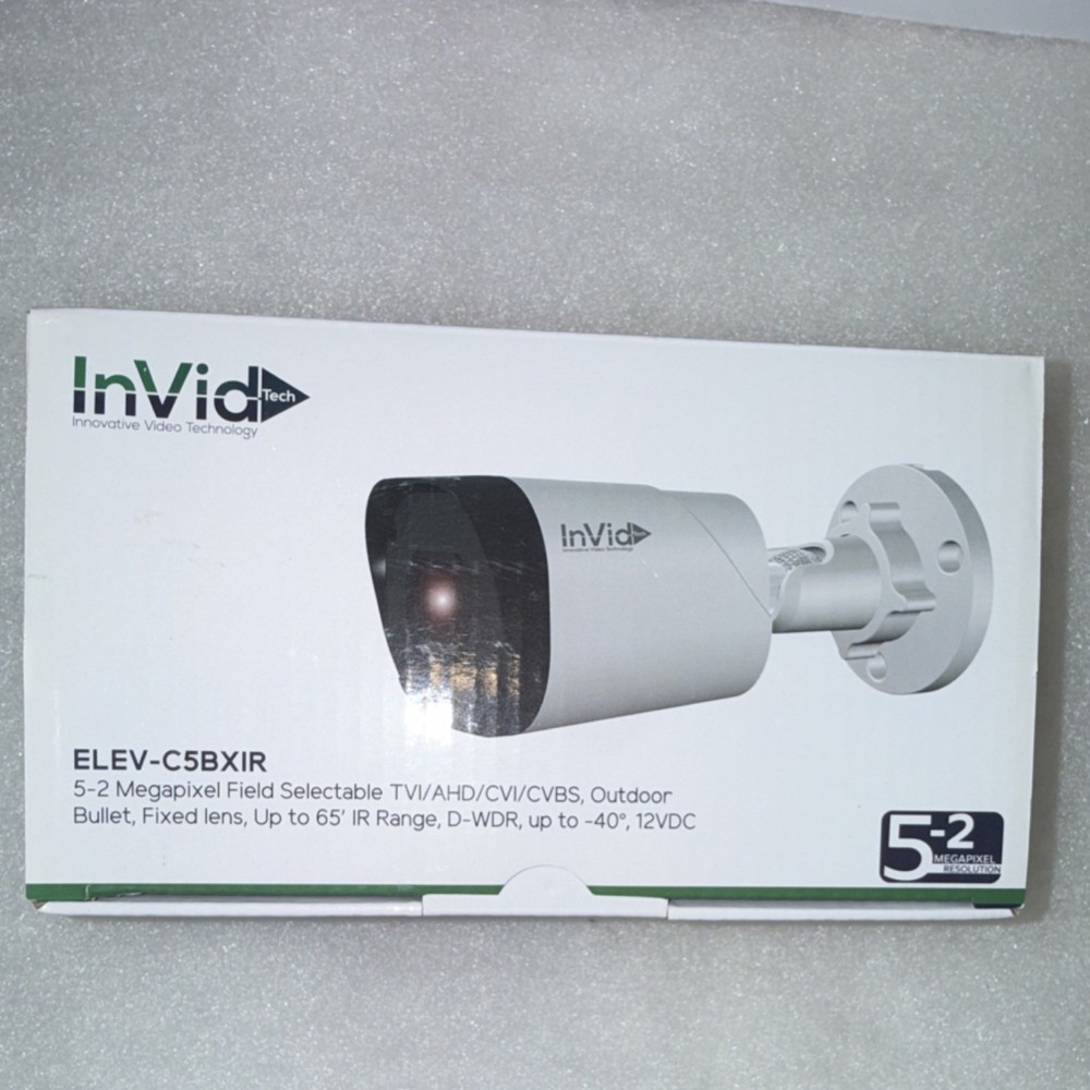 InVid Tech ELEV-C5BXIR28 5MP Outdoor Bullet Security Camera