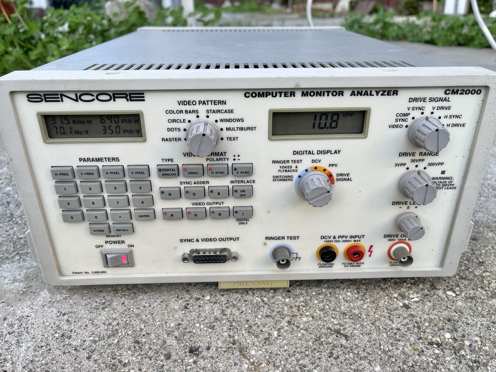 Sencore CM2000 Computer Monitor Analyzer, Good Condition