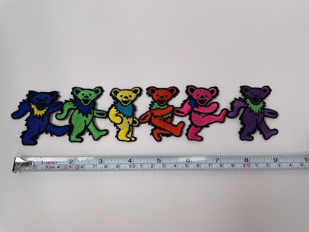9 Inch Grateful Dead Dancing Bears Patch