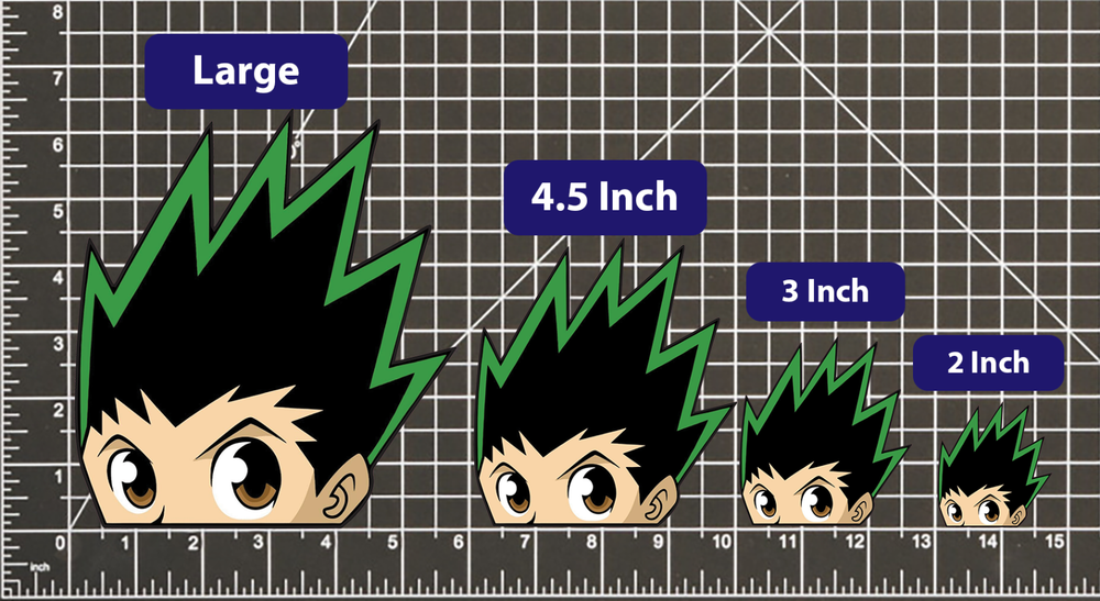 Gon Freecss Hunter x Hunter STICKER DECAL -Peeker Peeking- 4 Different Sizes