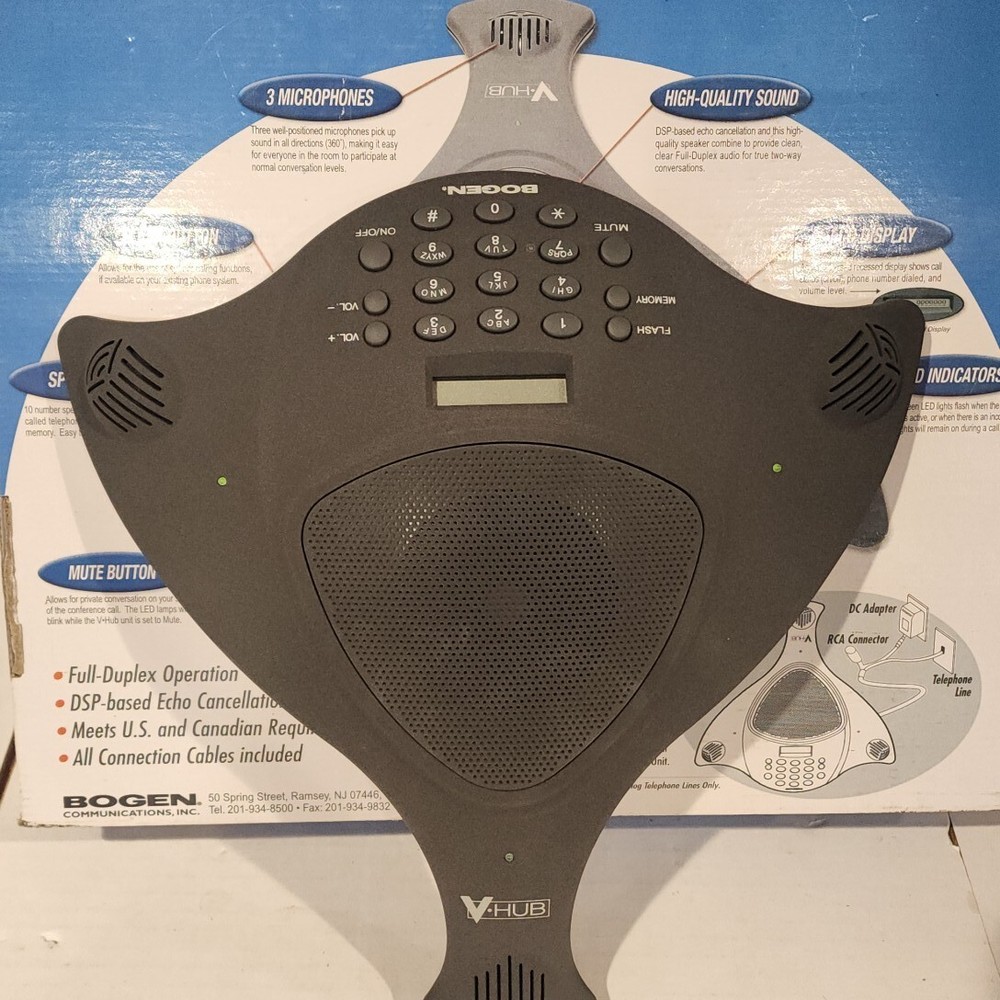 Bogen V-Hub Conference Call Speaker and Microphone Wireless Conference