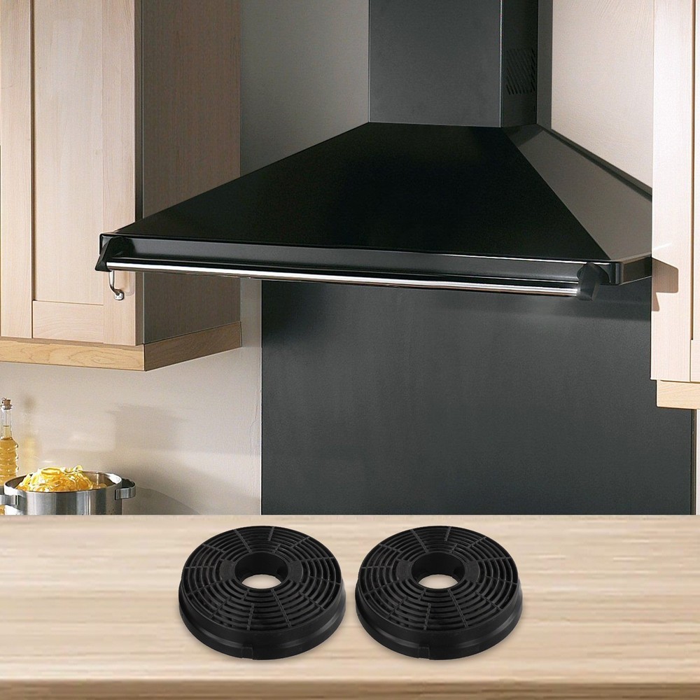 Easily Replaceable 2pcs Activated Carbon Filter Set for Kitchen For Range Hoods