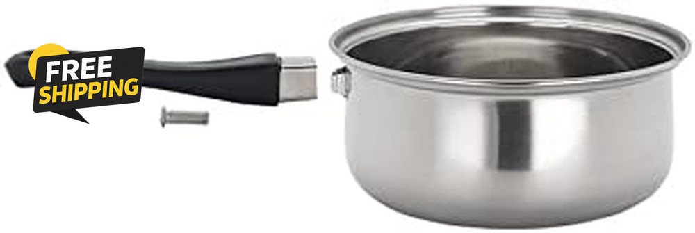 12 Piece Stainless Steel Cookware Set, Silver