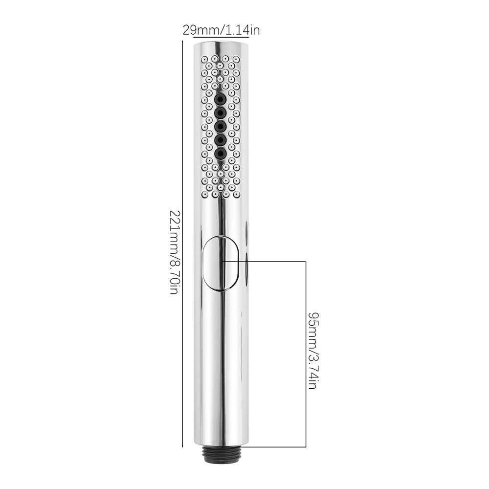 ABS Handheld Shower Head 3 Water Model Polished Chrome Modern Bathrooom Hardware