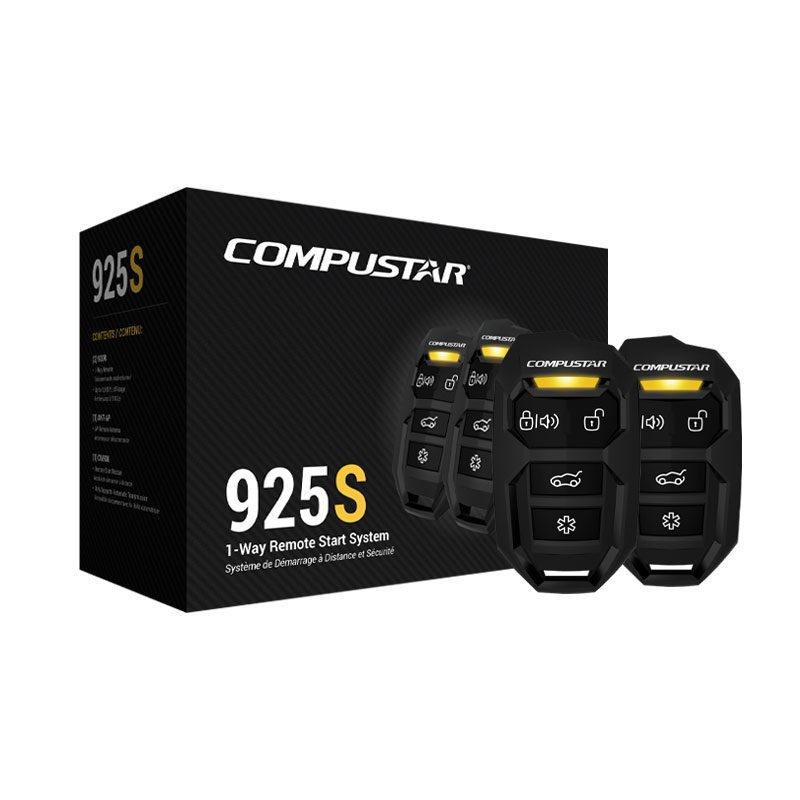 Compustar CS925-S 1-Way Remote Start System – 4-Button Remote, 1500' Range