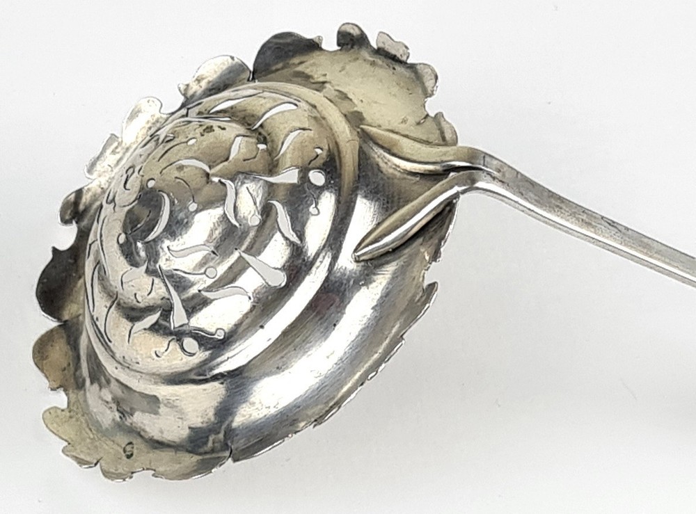 Antique Large Sugar Spoon Silver around 1845 P79