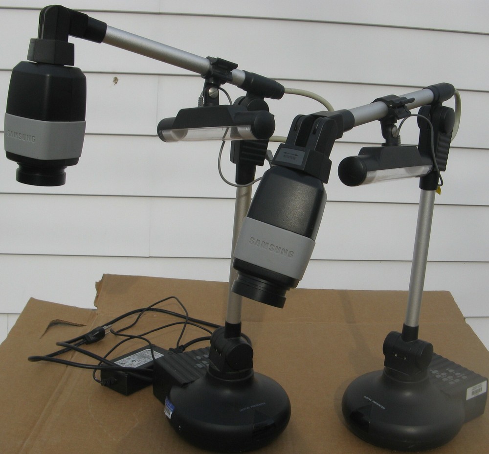 (2) Samsung Digital Presenter SDP-850(DX) Overhead Document Camera with Light