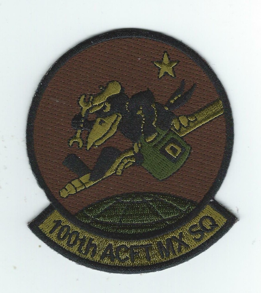 100th AIRCRAFT MAINTENANCE SQUADRON(CROW ON BOOM) OCP patch