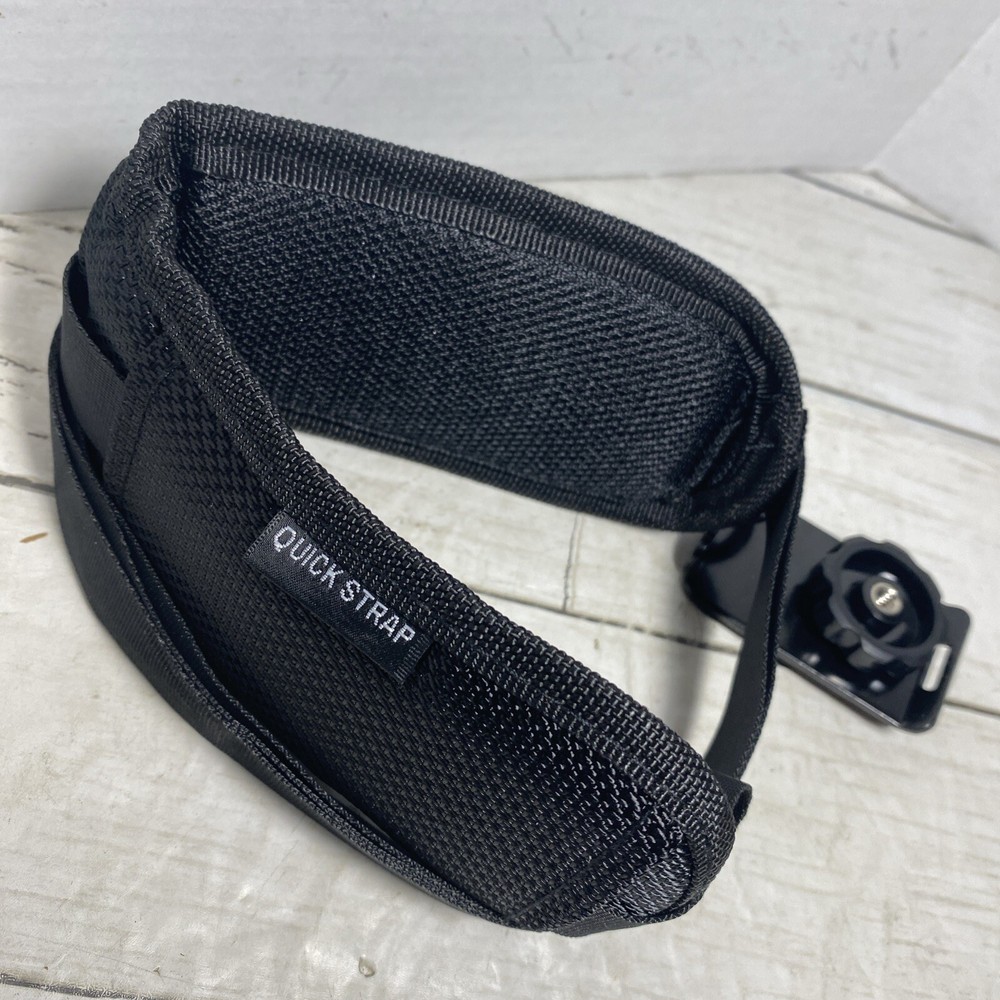 Quick Release Shoulder Strap for DSLR Cameras & Camcorders with Zippered Pocket