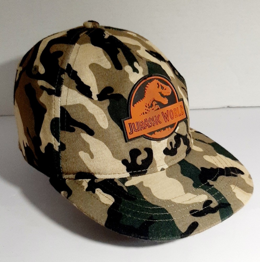 Jurassic World One Size Snapback Cap Camouflage Baseball Hat