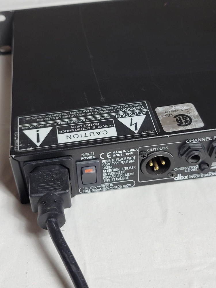 DBX 1046 Quad Compressor/Limiter- Tested Working USED - see pics