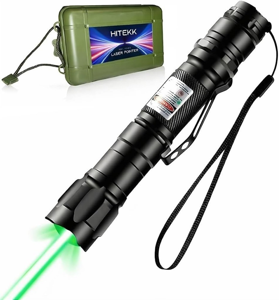 High Power Green Laser Pointer | Tactical Long Range Green Laser Pointer | Si...