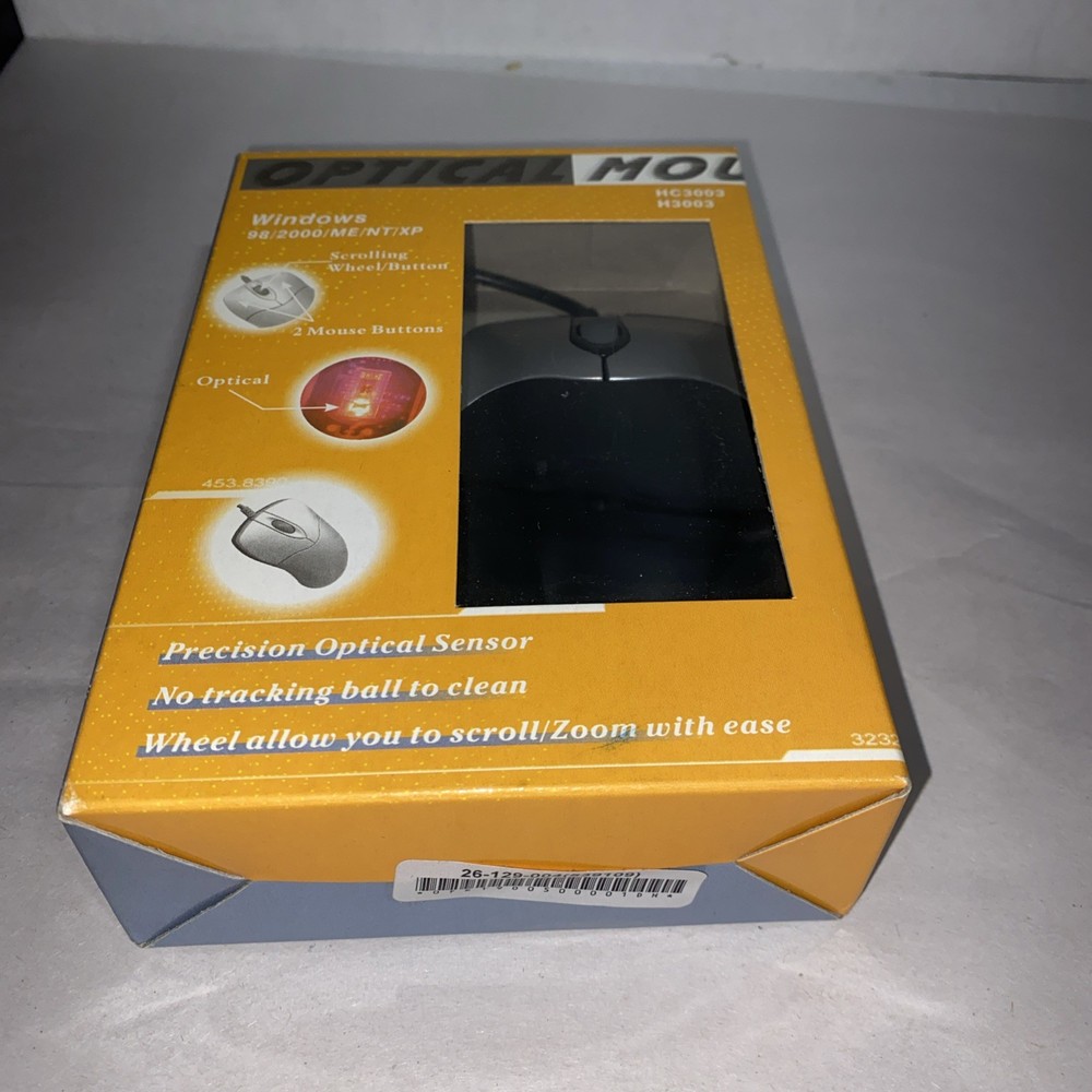 ADESSO Optical Computer Mouse HC3003 H3003 Wired USB Connection NEW in Package!