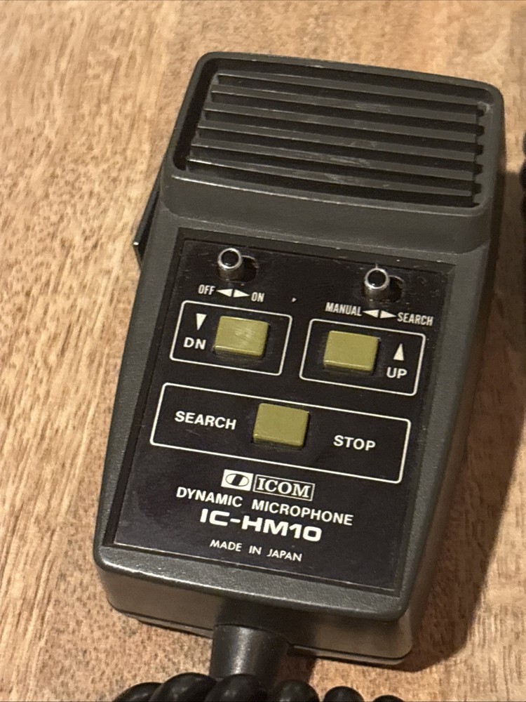 ICOM IC-HM10 Dynamic Microphone Pre Owned Remote Up Down Search HAM Accessory