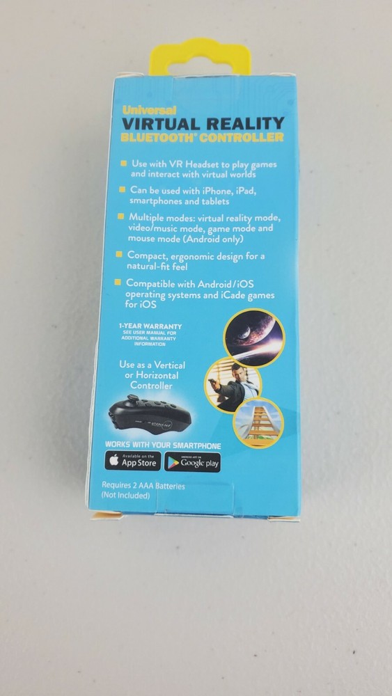 New Open Box Utopia 360 Universal Virtual Reality Bluetooth Controller