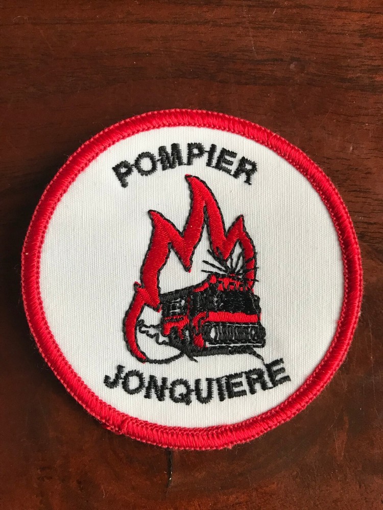 Ville de Jonquiere Fire Pompier Patch quebec Canada  Firefighter Protection 3 in