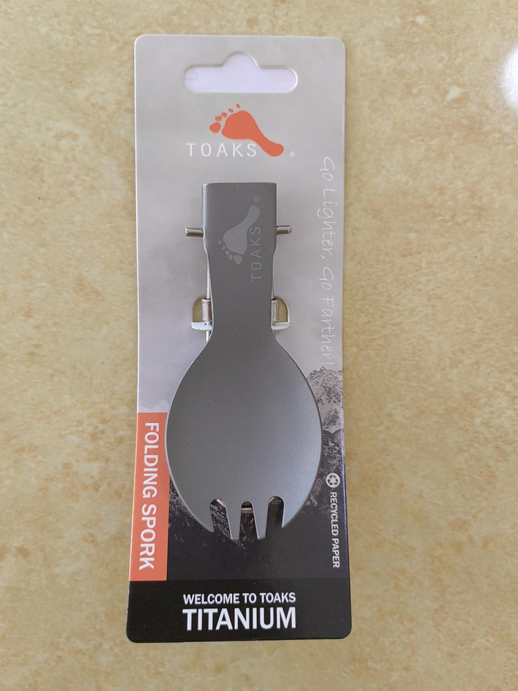 Titanium Folding Spork