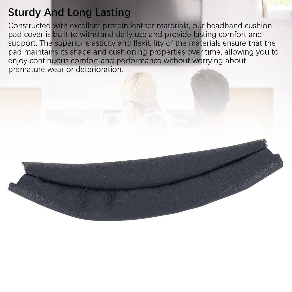 2PCS Replacement Headband Pad Protein Leather High Elasticity Headband Cush Part