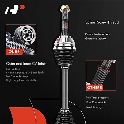 Pair (2) Front CV Axle Shaft Assembly Front Driver and Passenger Side