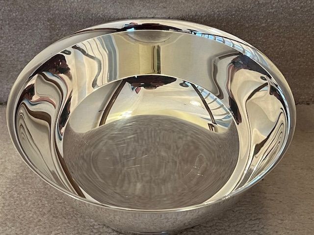 GORHAM SILVERPLATE FOOTED SERVING BOWL EP YC781 9" ROUND WITH INSERT