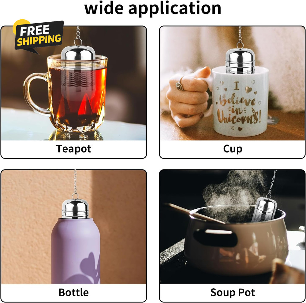 2PCS Tea Infuser Strainer - Stainless Steel Strainers for Loose