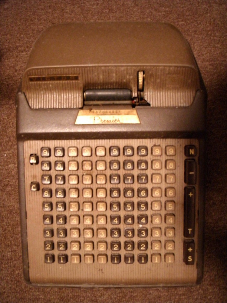VINTAGE VICTOR PREMIERE ADDING MACHINE