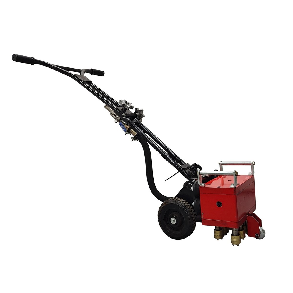 7 Head Hand-pushed Concrete Pavement Retreader Air Pressure Chisel Machine