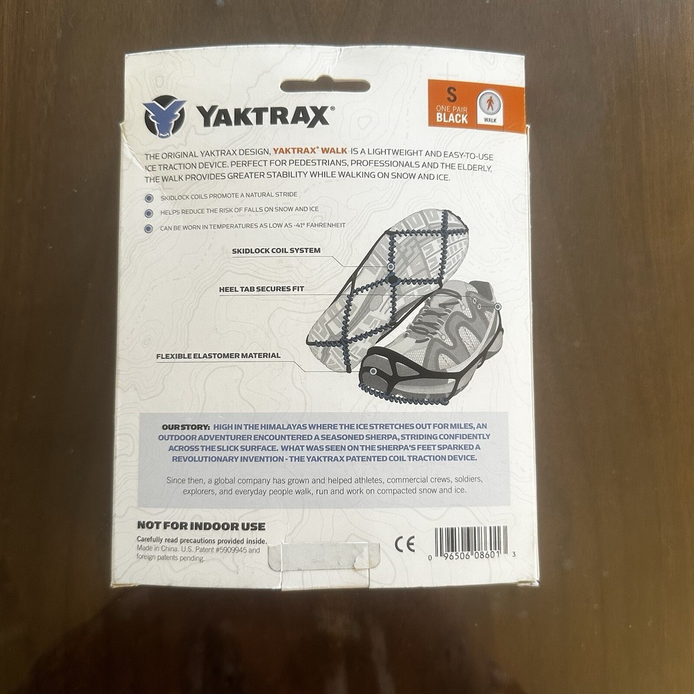 Yaktrax Ice Cleats-s-Small, New!