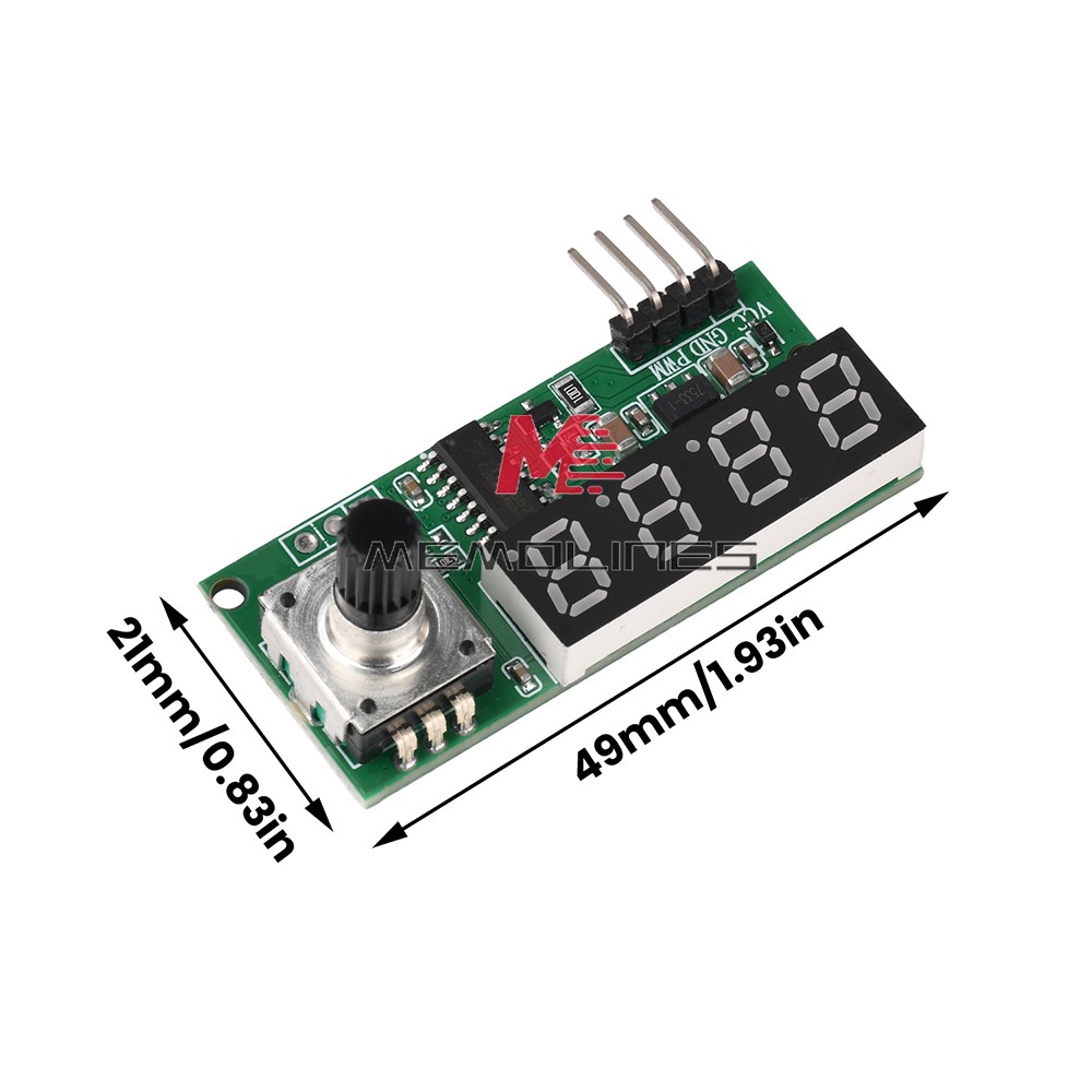 Adjustable PWM Pulse Frequency Duty Cycle Digital Square Wave Signal Generator