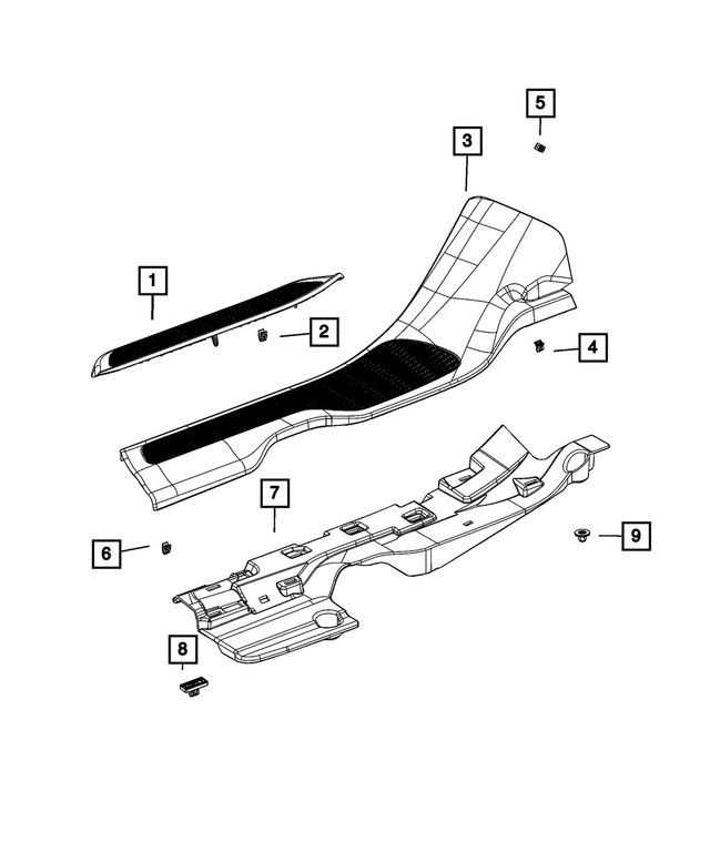 Genuine Mopar Attaching Clip 68541265AA